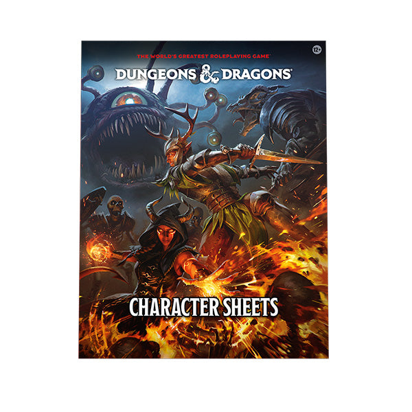 DUNGEONS & DRAGONS 2024 CHARACTER SHEETS PRE ORDER 17/09/24