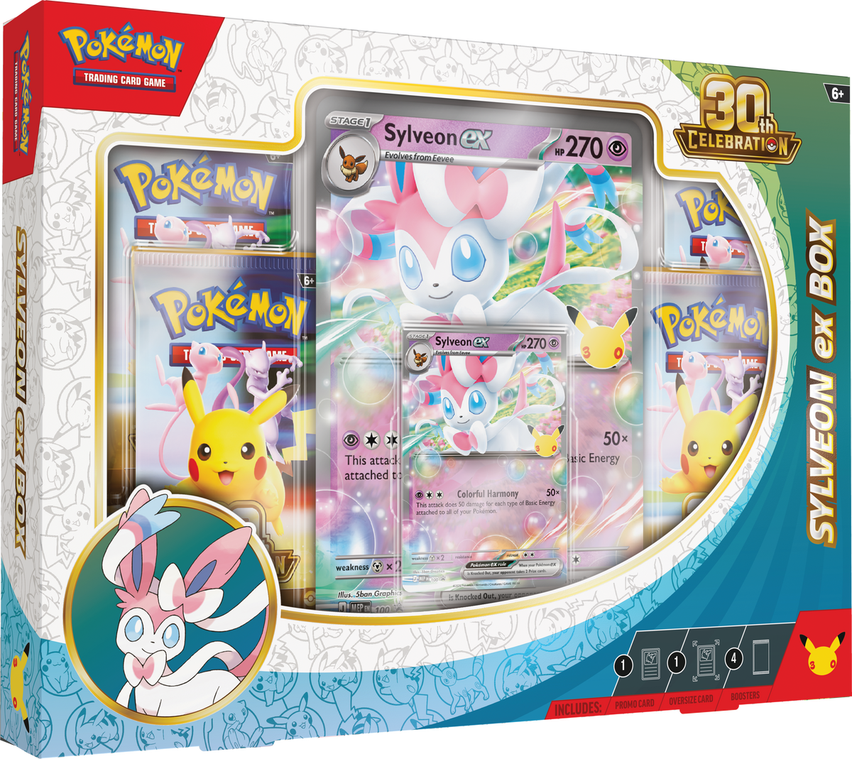 Pokemon TCG 30th Celebration Sylveon ex Box