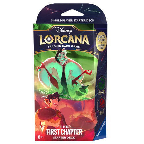 DISNEY LORCANA THE FIRST CHAPTER TCG STARTER DECK CRUELLA ALADDIN Ed's Gaming Emporium DISNEY LORCANA THE FIRST CHAPTER TCG STARTER DECK CRUELLA ALADDIN Ed's Gaming Emporium