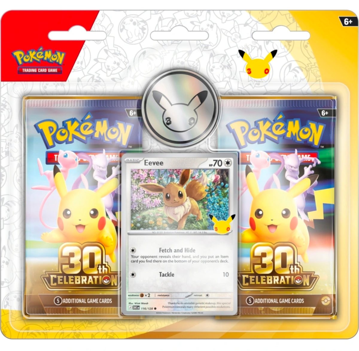 Pokemon TCG 30th Celebration 2 Pack Blister