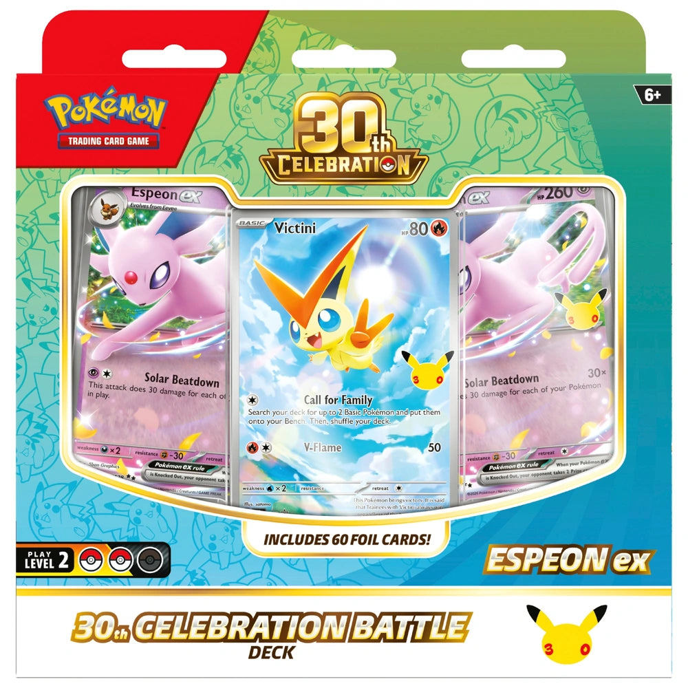 Pokemon TCG 30th Celebration Espeon ex Battle Deck Pre-order 30/10/26