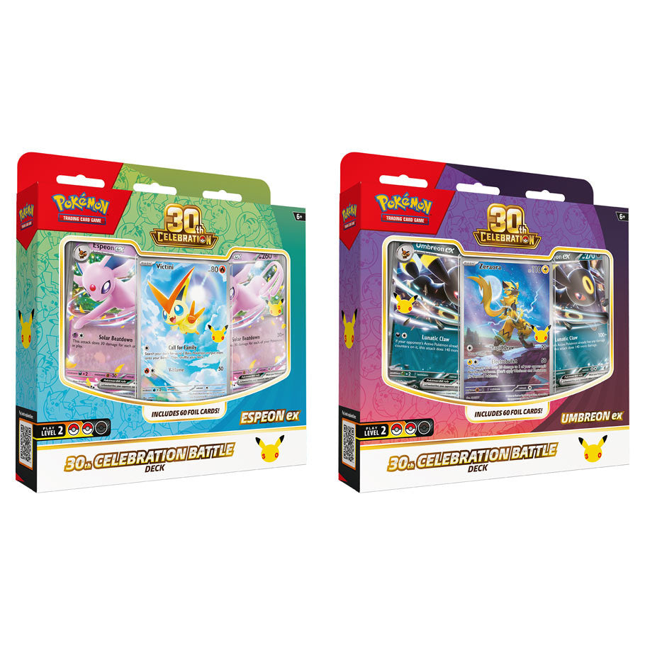 Pokemon TCG 30th Celebration Battle Deck Combo Sylveon ex and Espeon ex