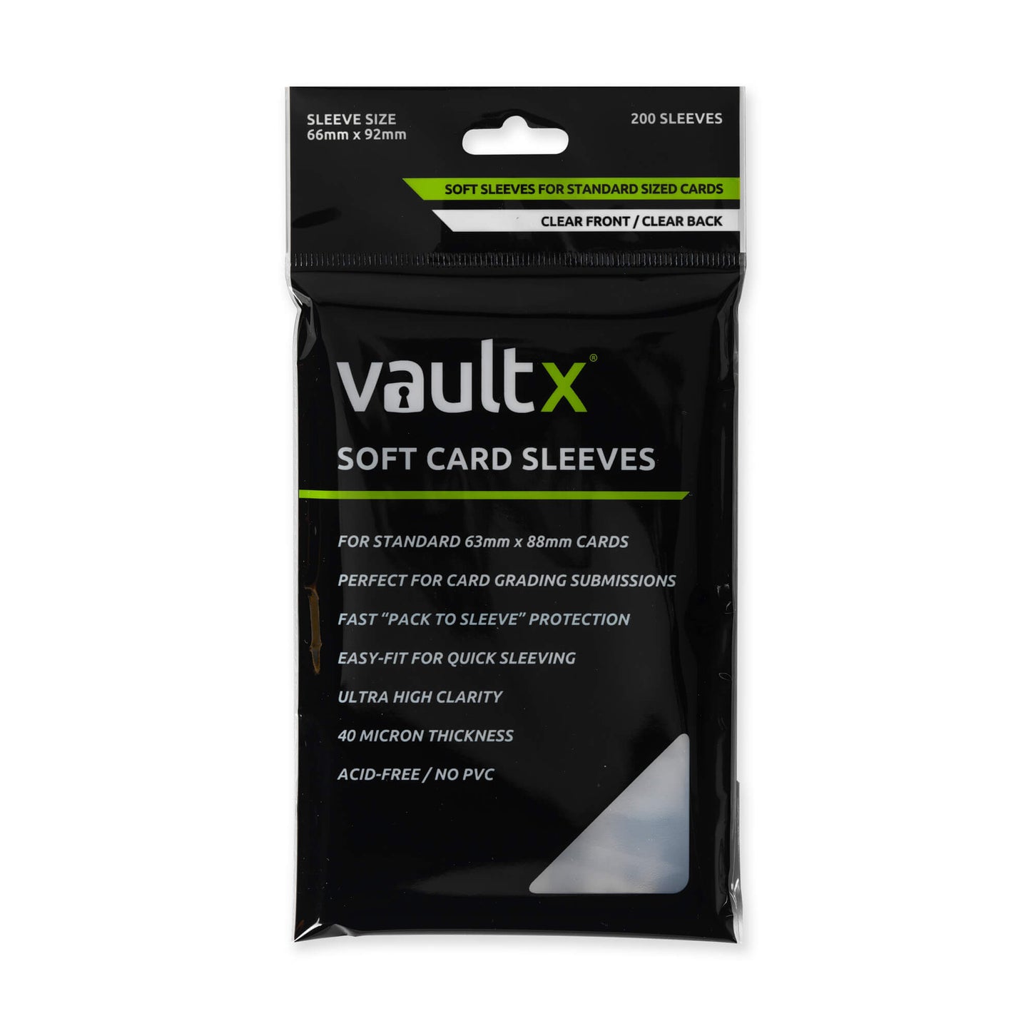 VAULT X SOFT CARD SLEEVES (200 PACK)