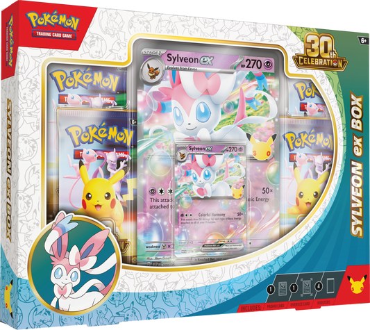 Pokemon TCG 30th Celebration Sylveon ex Box