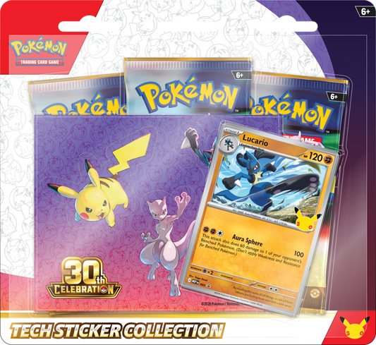 Pokemon TCG 30th Celebration Tech Sticker Collection